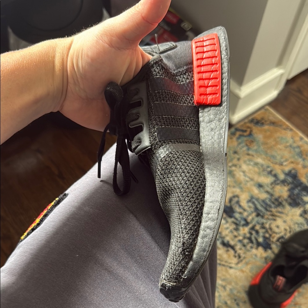 Adidas Black and Red Sneakers Modern Minimalist Design - Picture 3 of 6
